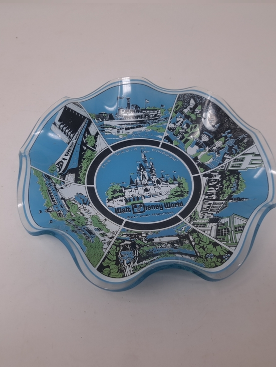 Disney Other - Vintage Walt Disney World Candy Bowl Dish Ruffled 60s 70s